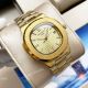 Swiss Quality Patek Philippe Nautilus 8215 Yellow Gold Black Face 42mm (2)_th.jpg